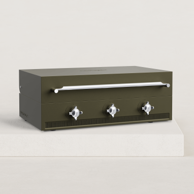 Couvercle de cuisson pour plancha gaz Excellence 3 feux - Vert olive