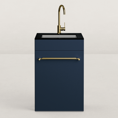 Cuisine d'extérieur Excellence en angle pour kamado avec évier - 128 x 248 cm