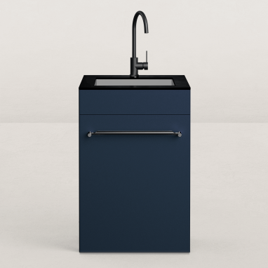 Cuisine d'extérieur Excellence en angle pour kamado avec évier - 128 x 248 cm