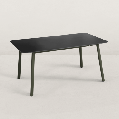 Table de jardin Aluminium et Céramique 180cm Jade - 6/8 pers. - Vert olive