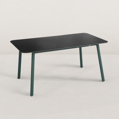 Table de jardin Aluminium et Céramique 180cm Jade - 6/8 pers. - Bleu océan