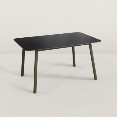 Table de jardin Aluminium et Céramique 140cm Jade - 4/6 pers. - Vert olive