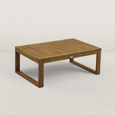 Table basse de jardin en bois James - Bois naturel clair