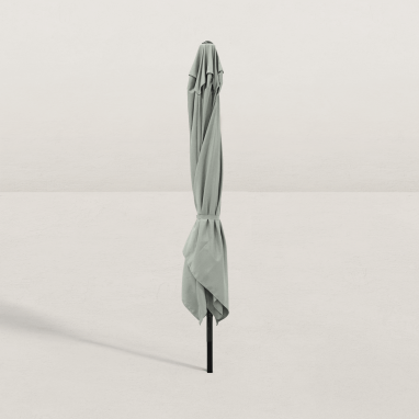 Parasol droit carré inclinable Juanito 300x300 cm - Gris argile