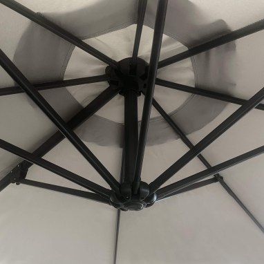 Parasol déporté carré Juan Ø300 cm - 3 Couleurs au choix - Garantie 2 ans