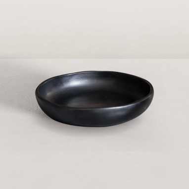 Assiette en argile noire La Chamba - Petite Ø23 x 4,5 cm