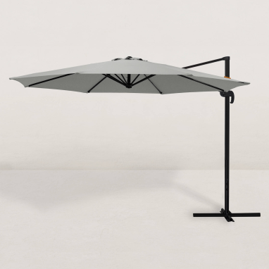 Parasol déporté carré Juan Ø300 cm - 3 Couleurs au choix - Garantie 2 ans