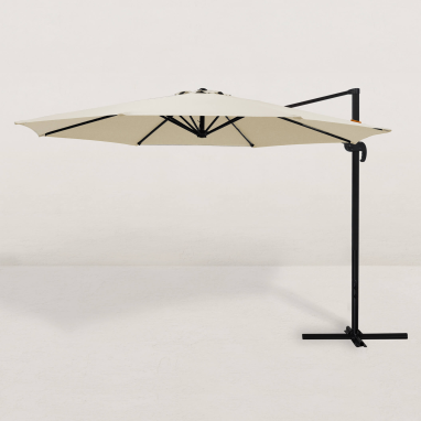 Parasol déporté carré Juan Ø300 cm - 3 Couleurs au choix - Garantie 2 ans