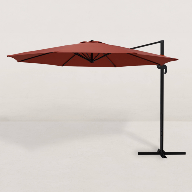 Parasol déporté carré Juan Ø300 cm - 3 Couleurs au choix - Garantie 2 ans