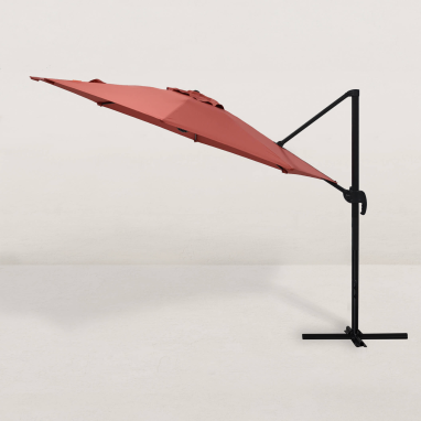 Parasol déporté carré Juan Ø300 cm - 3 Couleurs au choix - Garantie 2 ans
