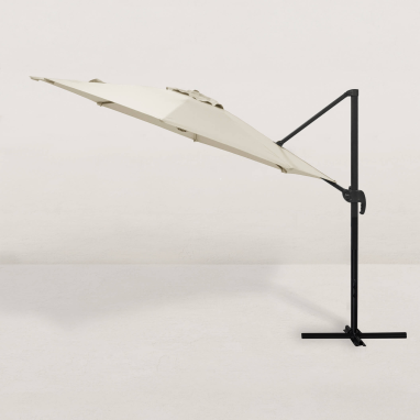 Parasol déporté carré Juan Ø300 cm - 3 Couleurs au choix - Garantie 2 ans