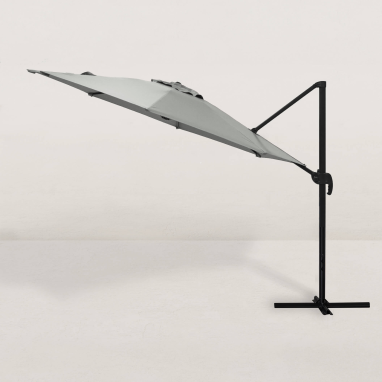 Parasol déporté carré Juan Ø300 cm - 3 Couleurs au choix - Garantie 2 ans
