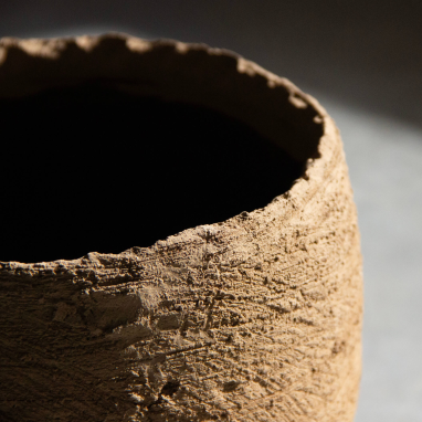 Cache-pot en céramique La Chamba M Ø28 cm - Terre naturelle