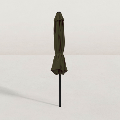 Parasol droit rond inclinable Juanito Ø300 cm - Vert olive