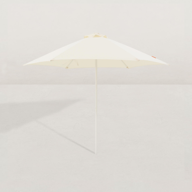 Parasol droit rond Push-up Ø270 cm - Beige ivoire