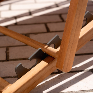 Chilienne de jardin pliante en bois Joy - Bleu marine