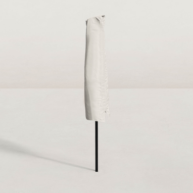 Housse de protection pour parasol droit rond Ø270 cm - Beige ivoire