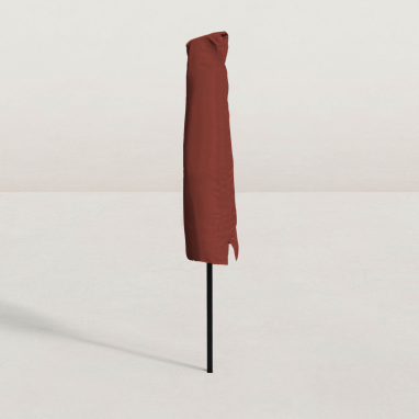 Housse de protection pour parasol droit carré 3 x 3 m - Rouge oxyde